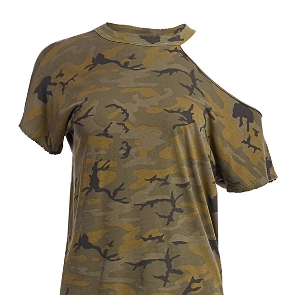 n:PHILANTHROPY Flamingo Cutout Camouflage Top - Picture 6 of 15